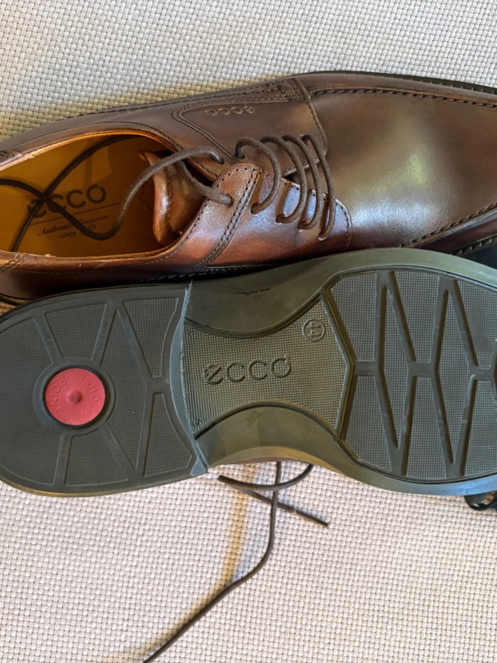 Ecco Windsor lace mens shoes - Picture 2 of 7